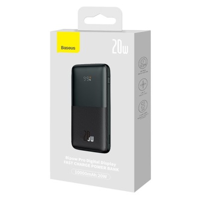 Powerbank Baseus Bipow Pro Digital Display 10000mAh 2USB/USB-C 20W PD3.0/QC3.0 PPBD040101 черный Powerbank Baseus Bipow Pro Digital Display 10000mAh 2USB/USB-C 20W PD3.0/QC3.0 PPBD040101 черный