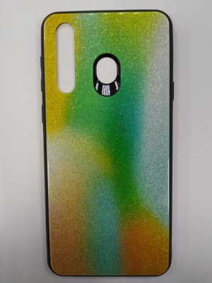 Накладка для Samsung Galaxy A8S силикон со стеклом блестящий Накладка для Samsung Galaxy A8S силикон со стеклом блестящий