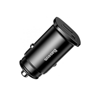Автомобильное заряд. устр. Baseus Circular Metal 1USB/1C 30W CCALL-BS01 черное Автомобильное заряд. устр. Baseus Circular Metal 1USB/1C 30W CCALL-BS01 черное