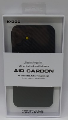 Накладка для i-Phone 12 K-Doo Air Carbon пластик черная Накладка для i-Phone 12 K-Doo Air Carbon пластик черная