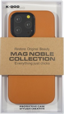 Накладка для i-Phone 13 Pro K-Doo Mag Noble кожаная светло-коричневая Накладка для i-Phone 13 Pro K-Doo Mag Noble кожаная светло-коричневая