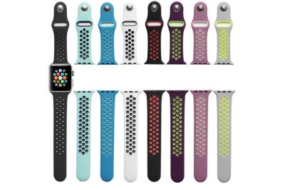 Сменный браслет силиконовый для Apple Watch 38mm перфорация в ассортименте Сменный браслет силиконовый для Apple Watch 38mm перфорация в ассортименте