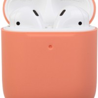 Силиконовый чехол для AirPods персиковый