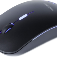 Мышь проводная беззвучная с подсветкой Smartbuy 288-K черная (SBM-288-K)