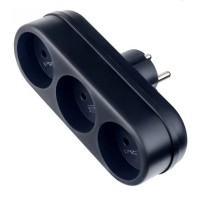 Сетевой фильтр Perfeo RuPower (3L) 3 розетки 6A без заземления черный