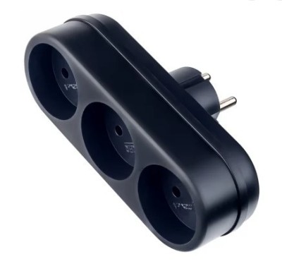 Сетевой фильтр Perfeo RuPower (3L) 3 розетки 6A без заземления черный Сетевой фильтр Perfeo RuPower (3L) 3 розетки 6A без заземления черный