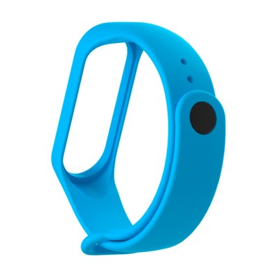 Ремешок для Xiaomi Mi Band 5 силиконовый голубой Ремешок для Xiaomi Mi Band 5 силиконовый голубой