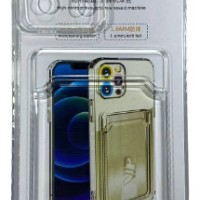 Чехол-накладка силикон с карманом под карту Xiaomi Mi 13 Lite прозрачный