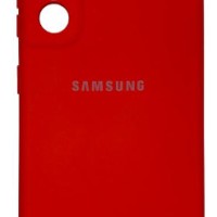 Накладка для Samsung Galaxy S21 Silicone cover без логотипа красная