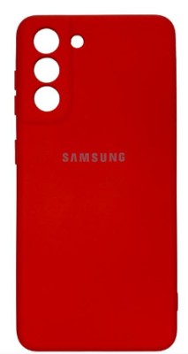 Накладка для Samsung Galaxy S21 Silicone cover без логотипа красная Накладка для Samsung Galaxy S21 Silicone cover без логотипа красная