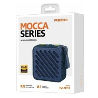 Bluetooth колонка Recci Mocca RSK-W33 синяя
