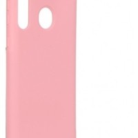 Накладка для Samsung Galaxy A21 Silicone cover розовая