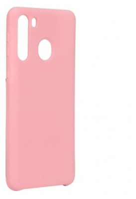 Накладка для Samsung Galaxy A21 Silicone cover розовая Накладка для Samsung Galaxy A21 Silicone cover розовая