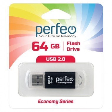USB флеш накопитель Perfeo 64GB E01 Black Economy series USB флеш накопитель Perfeo 64GB E01 Black Economy series