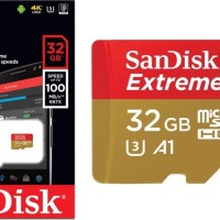 micro SDXC карта памяти SanDisk 32GB Class 10 Extreme UHS-I U3 100MB/s с адапт. (SDSQXAF-032G-GN6MA)