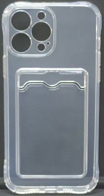 Чехол-накладка силикон с карманом под карту i-Phone 13 Pro Max 6.7&quot; прозрачная Чехол-накладка силикон с карманом под карту i-Phone 13 Pro Max 6.7" прозрачная