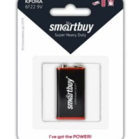 Батарейка солевая крона Smartbuy 6F22/1B (12/240) SBBZ-9V01B