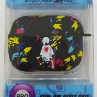 Силиконовый светящийся в темноте чехол для AirPods Pro Luxo Kaws рисунок №33