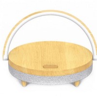 Bluetooth колонка Xiaomi с беспроводной зарядкой Ezvalo Music Desk Lamp LYYD01 Wood pattern