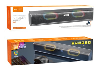 Bluetooth колонка Hoco BS49 BT5.0/1800mAh/2ч/TF/FM серая Bluetooth колонка Hoco BS49 BT5.0/1800mAh/2ч/TF/FM серая
