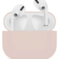 Силиконовый чехол для AirPods бежевый