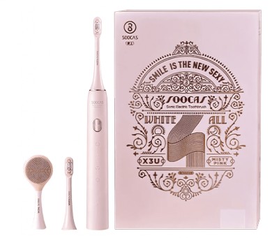 Зубная щетка электрическая Xiaomi Soocas x3U в подарочной упаковке розовая Зубная щетка электрическая Xiaomi Soocas x3U в подарочной упаковке розовая