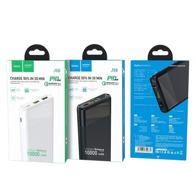 Powerbank Hoco J58 10000mAh PD3.0 QC3.0 2usb Type-c черный Powerbank Hoco J58 10000mAh PD3.0 QC3.0 2usb Type-c черный