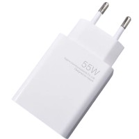Сетевое зарядное устройство Xiaomi MI GaN 1USB 55W MDY-12-EAHG тех.пак белое