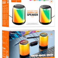 Bluetooth колонка Hoco BS56 Colorful (2 колонки) черная