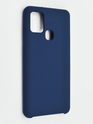 Накладка для Samsung Galaxy A21S Silicone cover темно-синяя Накладка для Samsung Galaxy A21S Silicone cover темно-синяя