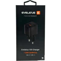 Сетевое зар. устр. Evelatus 135 1USB/1C 22.5W/35W чёрный