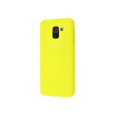 Накладка для Samsung Galaxy A6 (2018) Silicone cover ярко-желтая Накладка для Samsung Galaxy A6 (2018) Silicone cover ярко-желтая