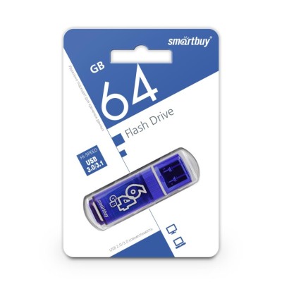 3.0 USB флеш накопитель Smartbuy 64GB Glossy Dark Blue (SB64GBGS-DB) 3.0 USB флеш накопитель Smartbuy 64GB Glossy Dark Blue (SB64GBGS-DB)