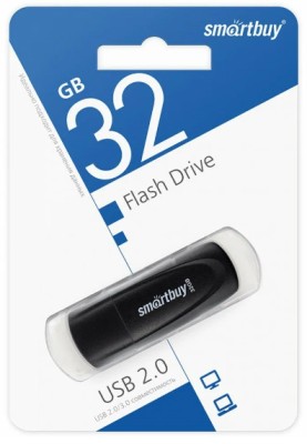 USB флеш накопитель Smartbuy 32GB Scout (SB032GB2SCK) черный USB флеш накопитель Smartbuy 32GB Scout (SB032GB2SCK) черный
