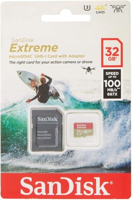 micro SDXC карта памяти SanDisk 32GB Extreme UHS-I 100MB/s с адапт. Action Cam (SDSQXAF-032G-GN6AA) micro SDXC карта памяти SanDisk 32GB Extreme UHS-I 100MB/s с адапт. Action Cam (SDSQXAF-032G-GN6AA)