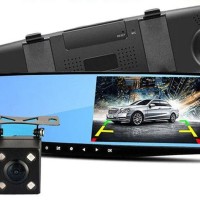 Автомобильный видеорегистратор-зеркало Walker XH208 3.5"/FullHD 1080p черный