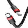 Кабель-зарядка Type-C на Type-C Baseus Cafule series PD2.0 2м (CATKLF-H91) красно-черный