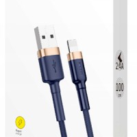 Usb Кабель-зарядка Lightning Baseus Cafule 1м (CALKLF-BV3) синий