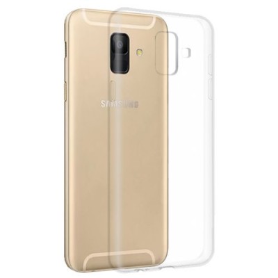 Чехол-накладка силикон 0.5мм Samsung Galaxy A6 2018 прозрачный Чехол-накладка силикон 0.5мм Samsung Galaxy A6 2018 прозрачный