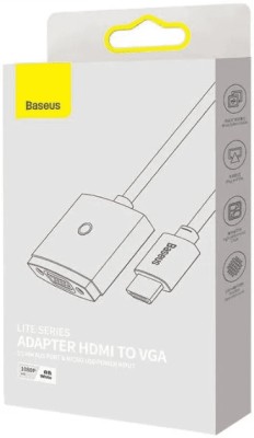 Переходник Baseus Lite series HDMI на VGA +3.5мм/MicroUSB WKQX010101 черный Переходник Baseus Lite series HDMI на VGA +3.5мм/MicroUSB WKQX010101 черный