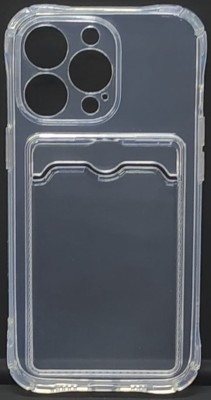Чехол-накладка силикон с карманом под карту i-Phone 12 Pro 6.1&quot; прозрачная Чехол-накладка силикон с карманом под карту i-Phone 12 Pro 6.1" прозрачная