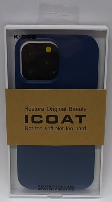 Накладка для i-Phone 13 Pro Max K-Doo iCoat силикон синяя Накладка для i-Phone 13 Pro Max K-Doo iCoat силикон синяя