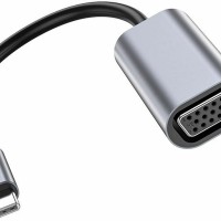 Кабель-переходник Hoco UA21 Type-C (папа) на VGA (мама) серебряный
