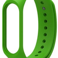 Ремешок для Xiaomi Mi Band 5 силиконовый зеленый