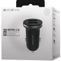 Автомобильное заряд. устр. Borofone BZ5 2USB 2.1A черное