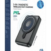 Беспроводное заряд. устр. + Powerbank Hoco Q11 1USB-C 20W 10000mAh черное