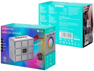 Bluetooth колонка Borofone BR16 BT5.1/1200mAh/4ч/5Вт/TF/AUX/FM серая Bluetooth колонка Borofone BR16 BT5.1/1200mAh/4ч/5Вт/TF/AUX/FM серая