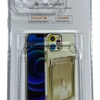 Чехол-накладка силикон с карманом под карту Huawei Honor X8A прозрачный