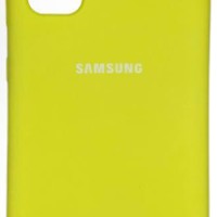 Накладка для Samsung Galaxy S20 Silicone cover желтая