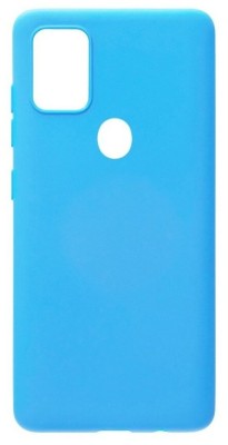 Накладка для Samsung Galaxy A21S Silicone cover голубая Накладка для Samsung Galaxy A21S Silicone cover голубая